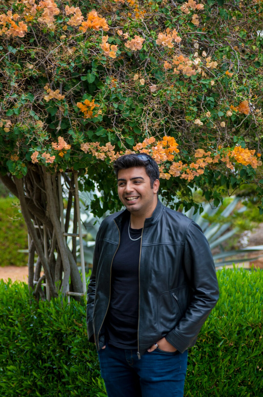 Portrait of a smiling man in a casual jacket