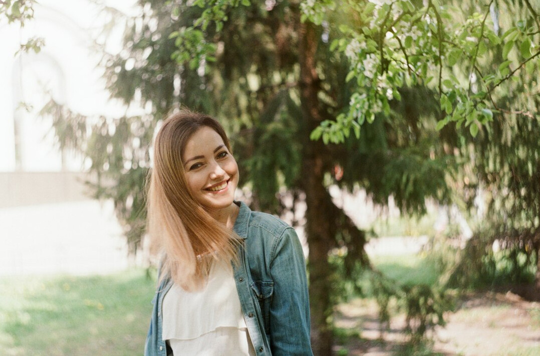 Portrait of a smiling young woman